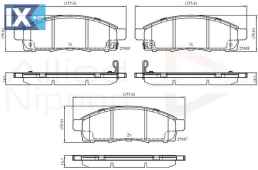 ΣΕΤ ΔΙΣΚΟΦΡΕΝΑ ΕΜΠΡ. NISSAN ADB32427 AY040NS141 AY040NS158 D1060JX50B MQ704260