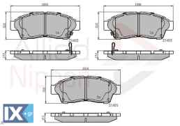 ΣΕΤ ΔΙΣΚΟΦΡΕΝΑ ΕΜΠΡ. TOYOTA ADB3260 0446505010 0446512500 0446512540 0446512550 0446512593 0446520110 0446520120 0446520130 0446520490 0446522300 0446530240 0446532200 0446533020 0446533021 044653304