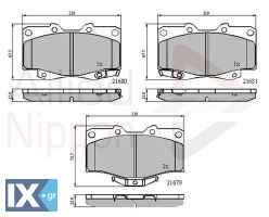 ΣΕΤ ΔΙΣΚΟΦΡΕΝΑ ΕΜΠΡ. ΤΟΥΟΤΑ-VW ADB3333 0446535030 0446535031 0446535040 0446535061 0446535080 0446535100 0446535140 0446535190 0446535200 0446535230 0446535240 0446535260 0446535280 0446560030 044656