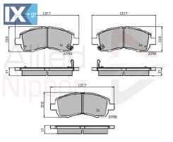 ΣΕΤ ΔΙΣΚΟΦΡΕΝΑ ΕΜΠΡ. NISSAN-SUBARU ADB3757 26296AC010 26296AC011 26296AC020 26296AC021 26296AC090