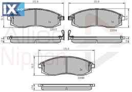 ΣΕΤ ΔΙΣΚΟΦΡΕΝΑ ΕΜΠΡ. NISSAN-MITSUBISHI ADB3776 4106017U90 4106038U90 MN102617 MR527550