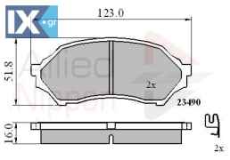 ΣΕΤ ΔΙΣΚΟΦΡΕΝΑ ΕΜΠΡ. MAZDA ADB3817 B2YD3329Z A150192 A15019K2 BJYD3323Z BJYD3328Z BJYD333Z BJYD338Z BJYM3323Z BJYM3328Z BJYM333Z BJYM338Z