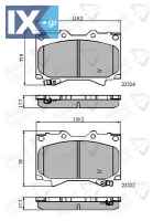 ΣΕΤ ΔΙΣΚΟΦΡΕΝΑ ΕΜΠΡ. TOYOTA ADB3831 0446560120 0446560140 0446560150 0446560151 0446560160 0446560170 0446560190 0446560220 0446560240 0446560250 0446560340 04465YZZCM 446560120 446560140 446560150 4