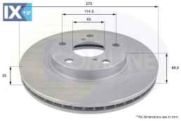 ΕΠΙΧΡΙΣΜΕΝΗ ΔΙΣΚΟΠΛΑΚΑ ΕΜΠΡΟΣΘ.TOYOTA ADC01100V 4351242030 4351242031