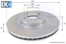 ΕΠΙΧΡΙΣΜΕΝΗ ΔΙΣΚΟΠΛΑΚΑ ΕΜΠΡΟΣΘ.TOYOTA ADC01114V 4351202080 4351202081 4351213020 4351213021 4351213022 5351213022