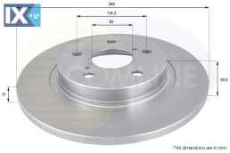 ΕΠΙΧΡΙΣΜΕΝΗ ΔΙΣΚΟΠΛΑΚΑ ΟΠΙΣΘ. TOYOTA ADC01151 4243105070