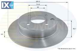 ΔΙΣΚΟΠΛΑΚΑ ΟΠΙΣΘ. NISSAN ADC0283 43206EM10A