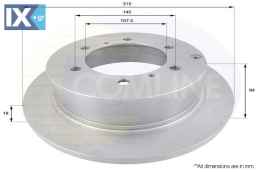 ΕΠΙΧΡΙΣΜΕΝΗ ΔΙΣΚΟΠΛΑΚΑ ΟΠΙΣΘ. MITSUBISHI ADC0327 MB618797