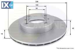 ΔΙΣΚΟΠΛΑΚΑ ΕΜΠΡΟΣΘ.MITSUBISHI ADC0328V MB699282 MB699283 MB950922 MR449769