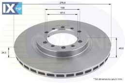 ΕΠΙΧΡΙΣΜΕΝΗ ΔΙΣΚΟΠΛΑΚΑ ΕΜΠΡΟΣΘ.MITSUBISH ADC0336V MB618716 MB669761 MB928697 MN102186 MR129648 MR129649