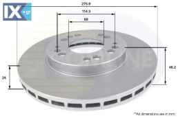 ΔΙΣΚΟΠΛΑΚΑ ΕΜΠΡΟΣΘ.MITSUBISHI ADC0367V MB618344 MB668535 MB858799 MB895097 MB895444 MB928243 MN102018 MR389727 MR449817