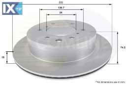 ΕΠΙΧΡΙΣΜΕΝΗ ΔΙΣΚΟΠΛΑΚΑ ΟΠΙΣΘ. MITSUBISHI ADC0380V 4615A037