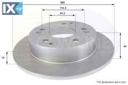 ΔΙΣΚΟΠΛΑΚΑ ΟΠΙΣΘ. HONDA ADC0542 42510S5TE00