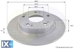 ΕΠΙΧΡΙΣΜΕΝΗ ΔΙΣΚΟΠΛΑΚΑ ΟΠΙΣΘ. HONDA ADC0549 42510SEAE00 42510SEAE50