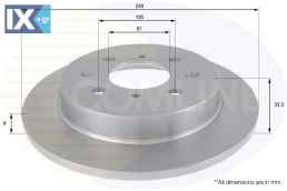 ΕΠΙΧΡΙΣΜΕΝΗ ΔΙΣΚΟΠΛΑΚΑ ΟΠΙΣΘ. HONDA ADC0573 42510TF0000 42510TG0T00 42510TG5H00