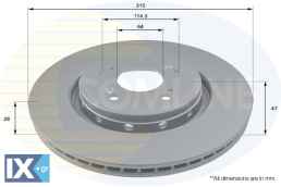 ΕΠΙΧΡΙΣΜΕΝΗ ΔΙΣΚΟΠΛΑΚΑ ΕΜΠΡΟΣΘ. HONDA ADC0577V 42251T1GG00 45251T1GG00 45251T1GG01