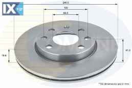 ΕΠΙΧΡΙΣΜΕΝΗ ΔΙΣΚΟΠΛΑΚΑ ΕΜΠΡΟΣΘ.OPEL ADC1123V 569021 9195985 569021 9195985