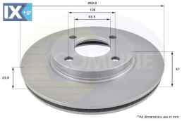 ΔΙΣΚΟΠΛΑΚΑ ΕΜΠΡΟΣΘ.FORD ADC1202V 1514233 1757848 5026784 93BX1125AC