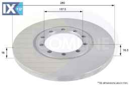 ΕΠΙΧΡΙΣΜΕΝΗ ΔΙΣΚΟΠΛΑΚΑ ΟΠΙΣΘ. FORD ADC1233 1371420 1464031 6C112A315AA 6C112A315AB