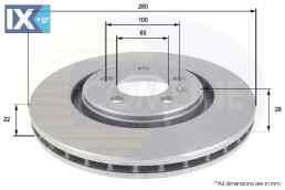 ΔΙΣΚΟΠΛΑΚΑ ΕΜΠΡΟΣΘ.VW ADC1428V 1H0615301 1H0615301A 1H0615301A 1H0615301 1H0615301A