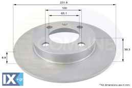 ΔΙΣΚΟΠΛΑΚΑ ΟΠΙΣΘ. SEAT-VW ADC1439 6N0615601A 6N0615601B 6N0615601A 6N0615601B