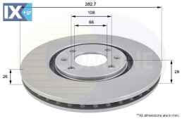 ΕΠΙΧΡΙΣΜΕΝΗ ΔΙΣΚΟΠΛΑΚΑ ΕΜΠΡΟΣΘ.CITROEN-P ADC1509V 1606400380 4246L8 4246N0 4246R7 4249J1 E169005 1606400380 4246L8 4246N0 4246R7 4249J1 E169005