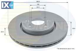 ΕΠΙΧΡΙΣΜΕΝΗ ΔΙΣΚΟΠΛΑΚΑ ΕΜΠΡΟΣΘ.RENAULT ADC1517V 7700426389 7700428389 7701205086 7701205230 7701205842 7701206118 7701207829