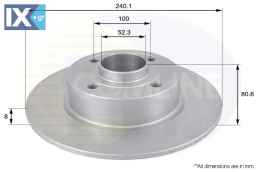 ΕΠΙΧΡΙΣΜΕΝΗ ΔΙΣΚΟΠΛΑΚΑ ΟΠΙΣΘ. RENAULT ADC1555 7701207823 8200038305