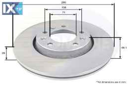 ΕΠΙΧΡΙΣΜΕΝΗ ΔΙΣΚΟΠΛΑΚΑ ΕΜΠΡΟΣΘ.CITROEN-F ADC1580V 424920 424987 4249J9 424920 424921 424987 4249J9 424920 9404249878 9467548387