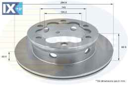 ΕΠΙΧΡΙΣΜΕΝΗ ΔΙΣΚΟΠΛΑΚΑ ΟΠΙΣΘ. MERCEDES ADC1614V 9044230212 9044230312 9044230512 A9044230212 A9044230312 A9044230512 2D0615601B