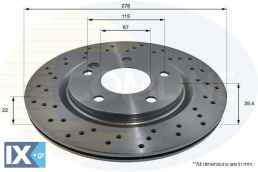 ΔΙΣΚΟΠΛΑΚΑ ΕΜΠΡΟΣΘ.MERCEDES ADC1621V 1684210612 168421061264 1684210712 A1684210612 A168421061264