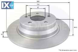 ΕΠΙΧΡΙΣΜΕΝΗ ΔΙΣΚΟΠΛΑΚΑ ΟΠΙΣΘ. MERCEDES ADC1625 0004231012 2114230712 A0004231012 A2114230712