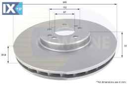 ΕΠΙΧΡΙΣΜΕΝΗ ΔΙΣΚΟΠΛΑΚΑ ΕΜΠΡΟΣΘ.MERCEDES ADC1633V 1634210312 1634210512 A1634210312 A1634210512