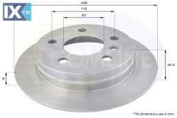 ΕΠΙΧΡΙΣΜΕΝΗ ΔΙΣΚΟΠΛΑΚΑ ΟΠΙΣΘ. MERCEDES ADC1643 1694230312 1694230912 A1694230312 A1694230912