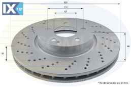 ΕΠΙΧΡΙΣΜΕΝΗ ΔΙΣΚΟΠΛΑΚΑ ΕΜΠΡΟΣΘIA MERCEDE ADC1655V 0004211112 0004213012 2044211012 A0004211112 A0004213012 A2044211012