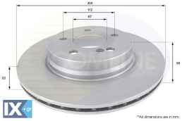 ΔΙΣΚΟΠΛΑΚΑ ΟΠΙΣΘ. MERCEDES ADC1658V 2044230712 A0004231212 A2044230712