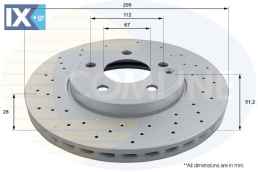 ΕΠΙΧΡΙΣΜΕΝΗ ΔΙΣΚΟΠΛΑΚΑ ΕΜΠΡΟΣΘ.MERCEDES ADC1679V 2464212512 A2464212512