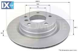 ΕΠΙΧΡΙΣΜΕΝΗ ΔΙΣΚΟΠΛΑΚΑ ΟΠΙΣΘ. BMW ADC1718V 34216764651 34216792227 34216855007