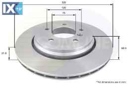 ΔΙΣΚΟΠΛΑΚΑ ΟΠΙΣΘ. BMW ADC1725V 34201166073 34201168073 34216855157