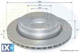 ΕΠΙΧΡΙΣΜΕΝΗ ΔΙΣΚΟΠΛΑΚΑ ΟΠΙΣΘ. BMW ADC1733V 34211163133 34211163153 34211164175 34211164840 34216767060