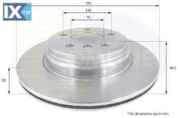 ΔΙΣΚΟΠΛΑΚΑ ΟΠΙΣΘ. BMW ADC1777V 34216792233 34216864899