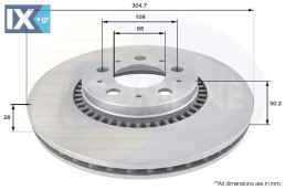 ΕΠΙΧΡΙΣΜΕΝΗ ΔΙΣΚΟΠΛΑΚΑ ΕΜΠΡΟΣΘ.VOLVO ADC1908V 272404 2724045 274170 2741700 31262707 31400740