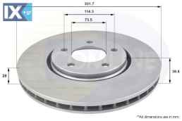 ΔΙΣΚΟΠΛΑΚΑ ΕΜΠΡΟΣΘ.CHRYSLER ADC2305V 4683918AB 04683918AB 04863918AB 4683918 4683918AB 4683918AB