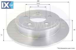 ΔΙΣΚΟΠΛΑΚΑ ΟΠΙΣΘ. JEEP ADC2326 5016434AA 52128411AA 52128411AB K52128411AA K52128411AB