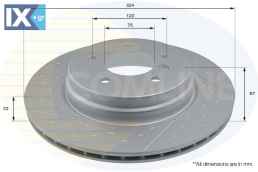 ΕΠΙΧΡΙΣΜΕΝΗ ΔΙΣΚΟΠΛΑΚΑ ΟΠΙΣΘ. BMW ADC2819V 34216787931 34216795755