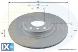 ΕΠΙΧΡΙΣΜΕΝΗ ΔΙΣΚΟΠΛΑΚΑ OΠΙΣΘΙΑ BMW ADC2837V 34206797605