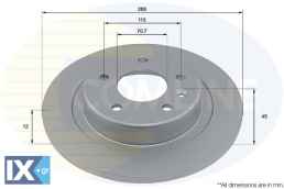 ΕΠΙΧΡΙΣΜΕΝΗ ΔΙΣΚΟΠΛΑΚΑ ΟΠΙΣΘ.OPEL ADC2971 13517857 13521008 13517857 13521008