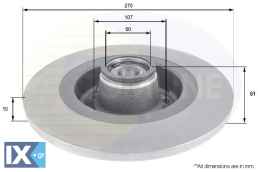 ΕΠΙΧΡΙΣΜΕΝΗ ΔΙΣΚΟΠΛΑΚΑ ΟΠΙΣΘ. RENAULT ADC3019 7701208850