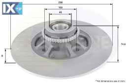 ΔΙΣΚΟΠΛΑΚΑ ΟΠΙΣΘ. RENAULT ADC3023 7700780078 7700780087 7700829553 7701204293 7701204294 7701204523 7701204901 7701208054