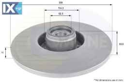 ΕΠΙΧΡΙΣΜΕΝΗ ΔΙΣΚΟΠΛΑΚΑ ΟΠΙΣΘ. RENAULT ADC3024 402020003R